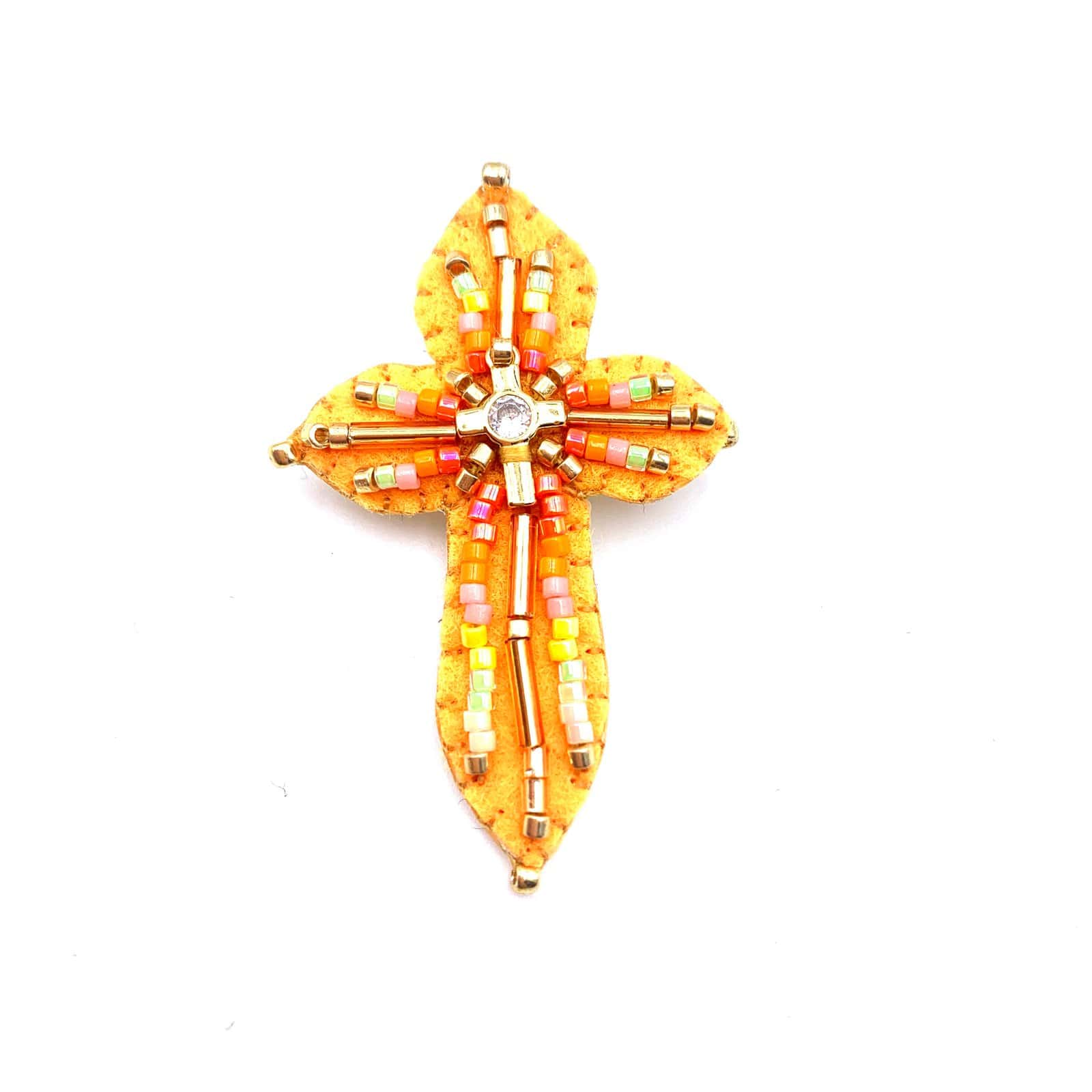 HYPNOCHIC Marta broche croix feutrine perles