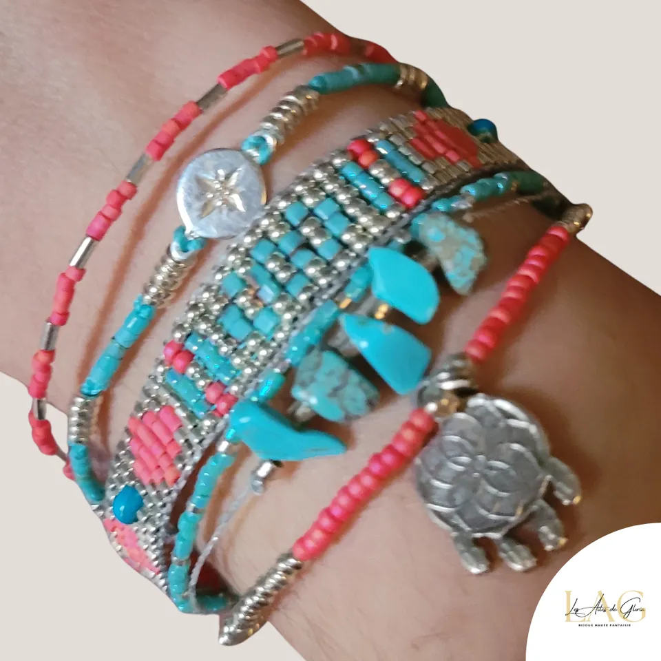 Les Ailes de Gloria bracelet manchette Indiana large femme