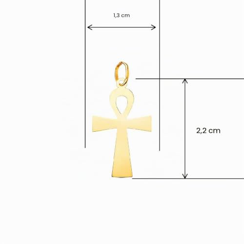 L'Atelier d'Azur Croix de la Vie médaille or 18 carats jaune