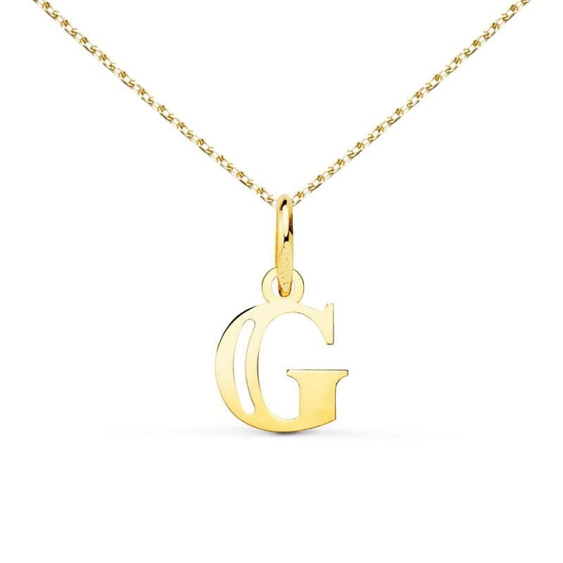 L'Atelier d'Azur Collier Lettre G Or Jaune 18 Carats 45cm