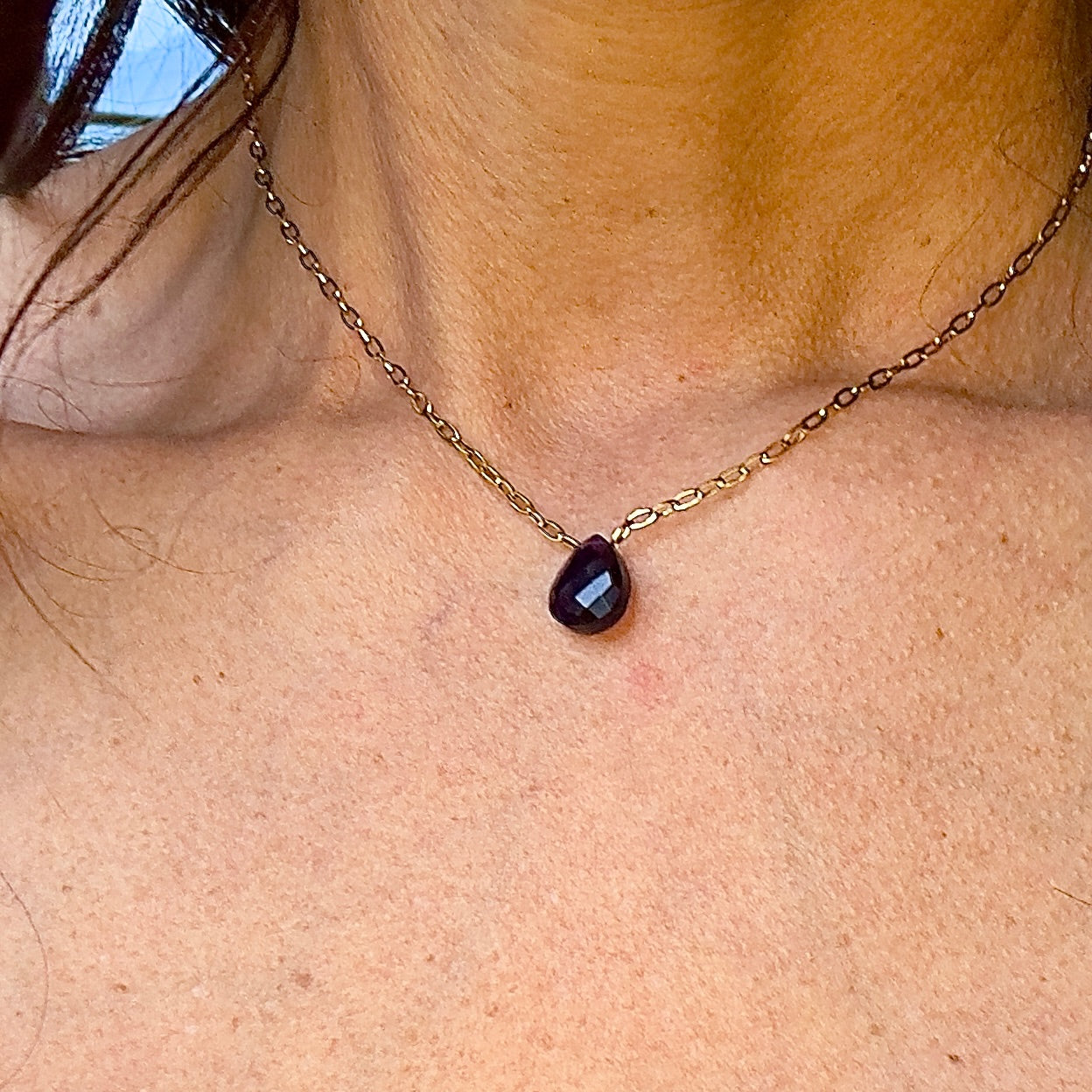 MAD SO CREATION Collier Josette quartz rose acier 39 cm