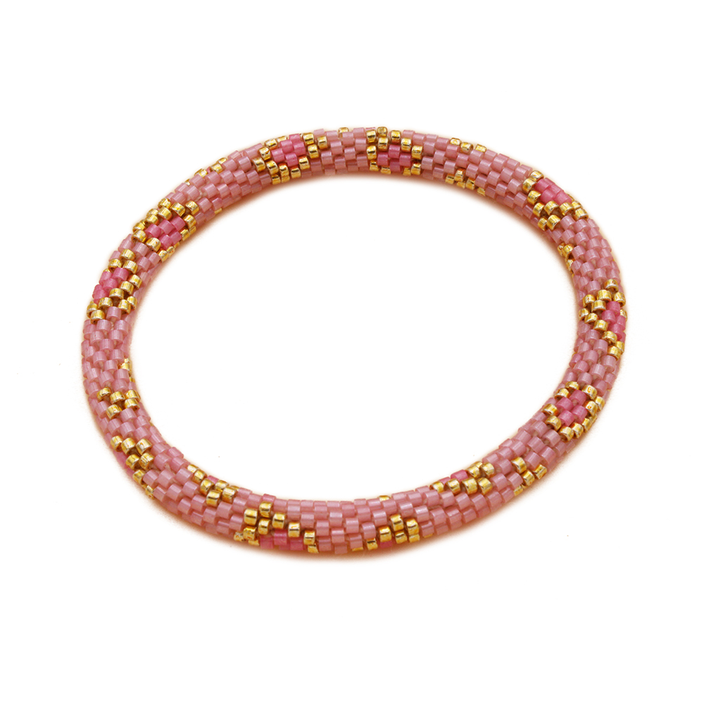 HYPNOCHIC Népalais Donuts Flower bracelet perles