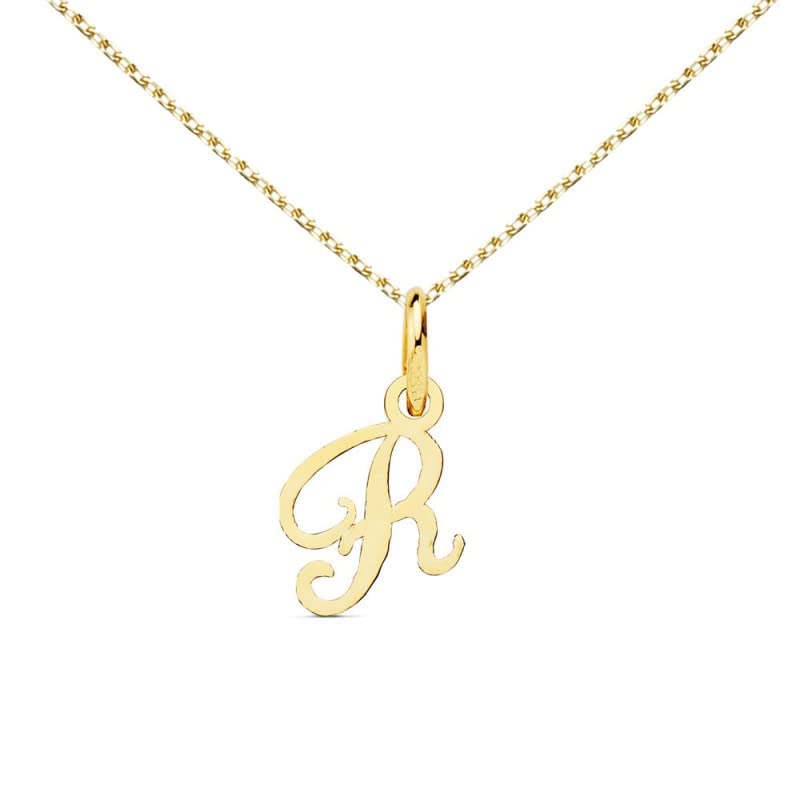 L'Atelier d'Azur Lettre R Or 750 Collier Initiale 45cm