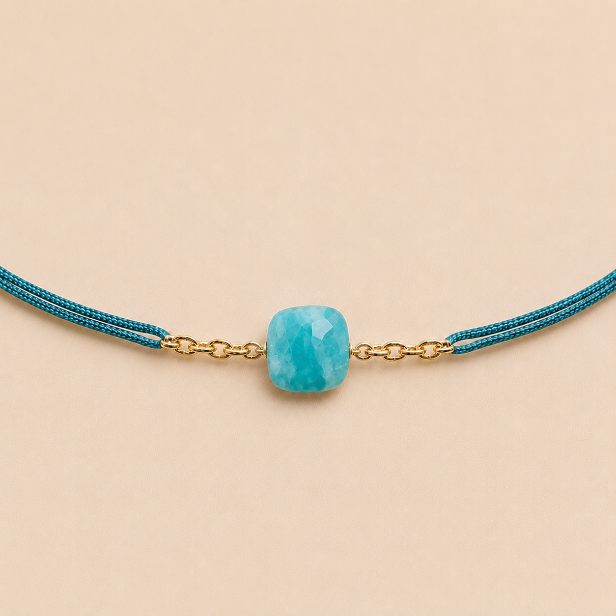 Ô PLUM Amazonite bracelet cordon réglable enfant adulte