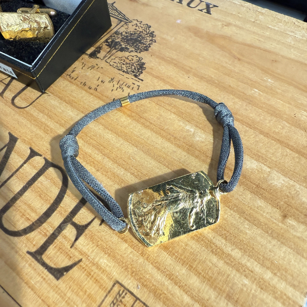 Le P’tit Franc Oscar bracelet 5 francs cordon ajustable