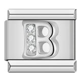 Les Ailes de Gloria Wings Lettre Cœur Silver charm fantaisie