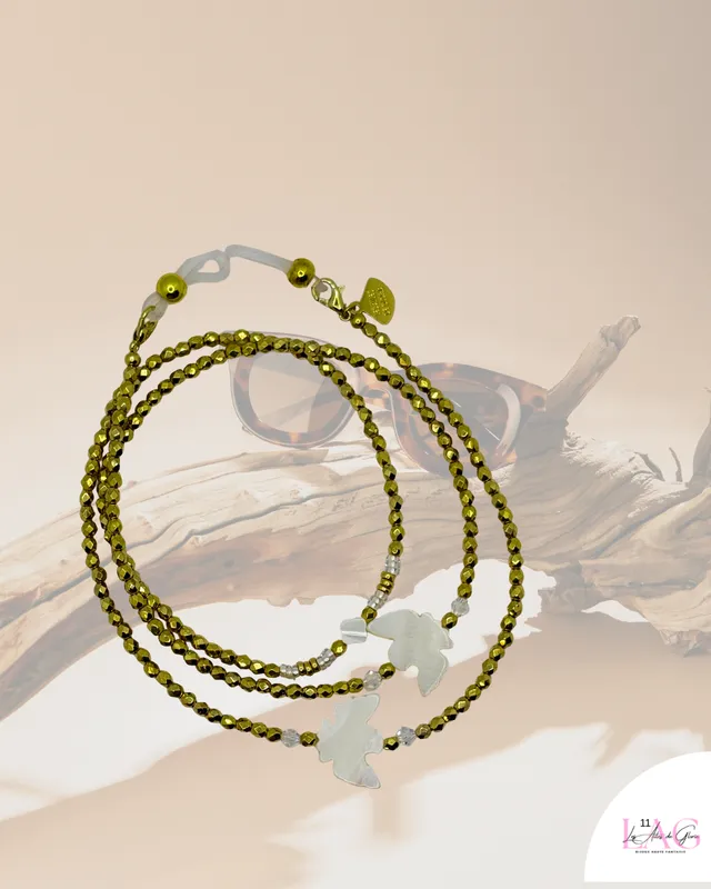 Les Ailes de Gloria Lumen chaîne de lunettes fantaisie