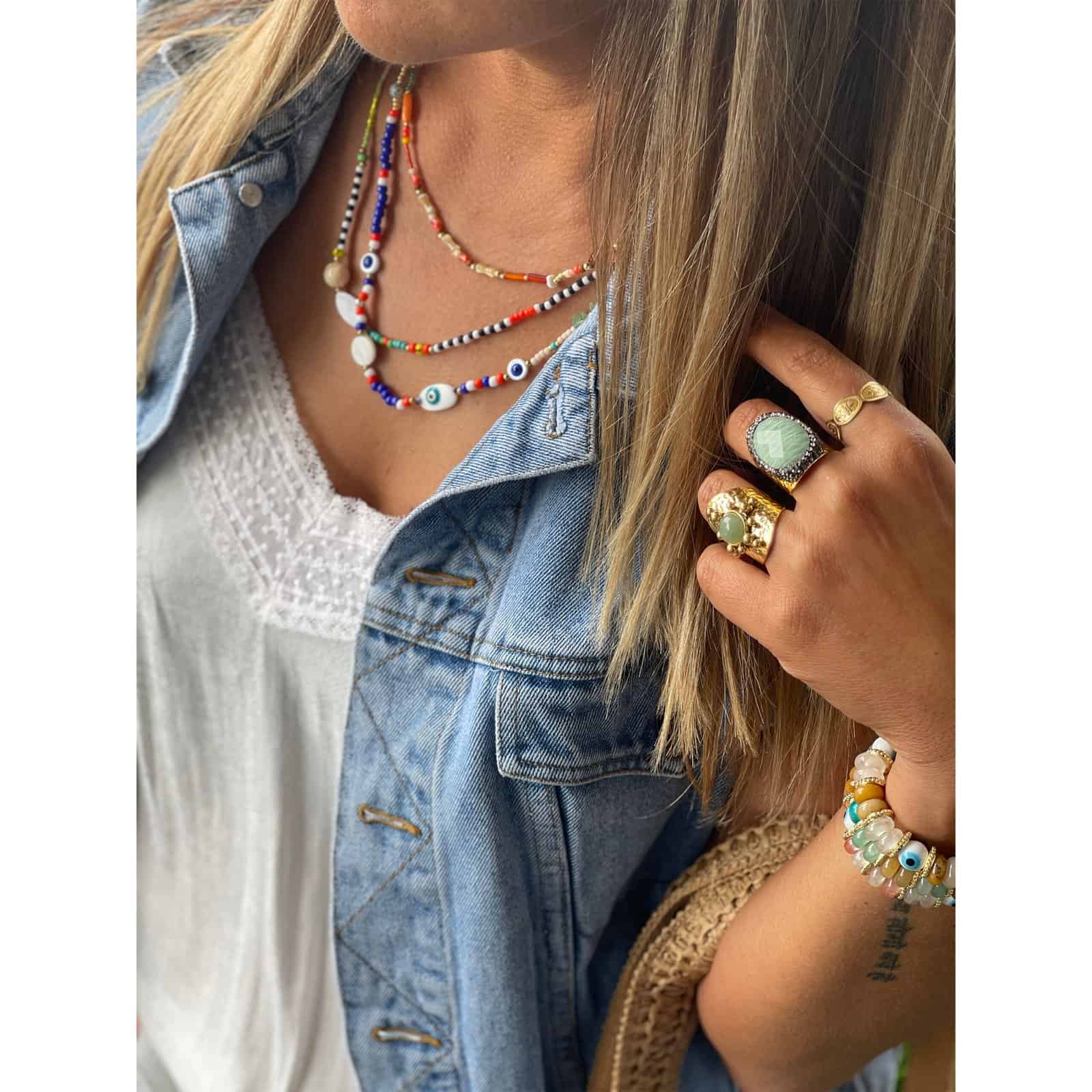 Hypnochic Summer collier perles Miyuki 40 cm