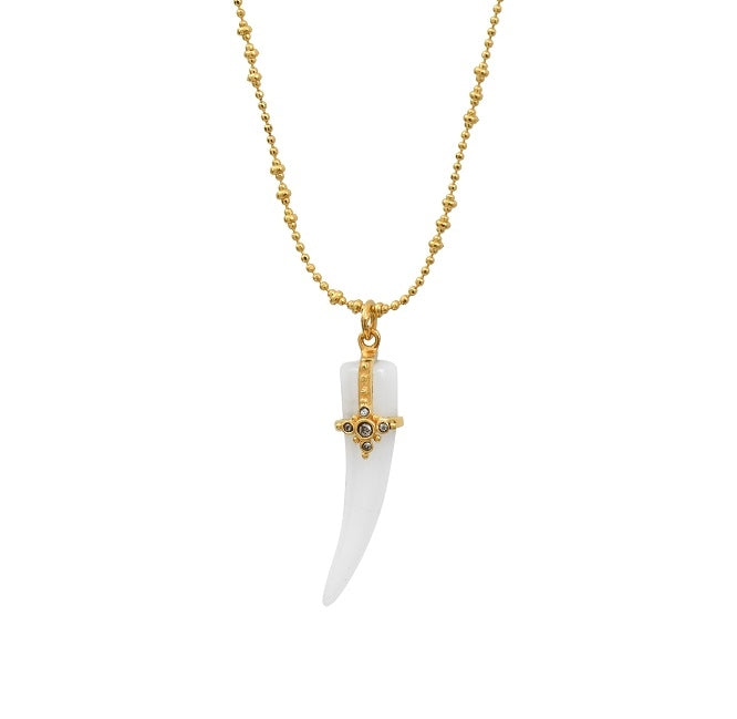 Leticia Ponti Louise collier griffe onyx 40 cm