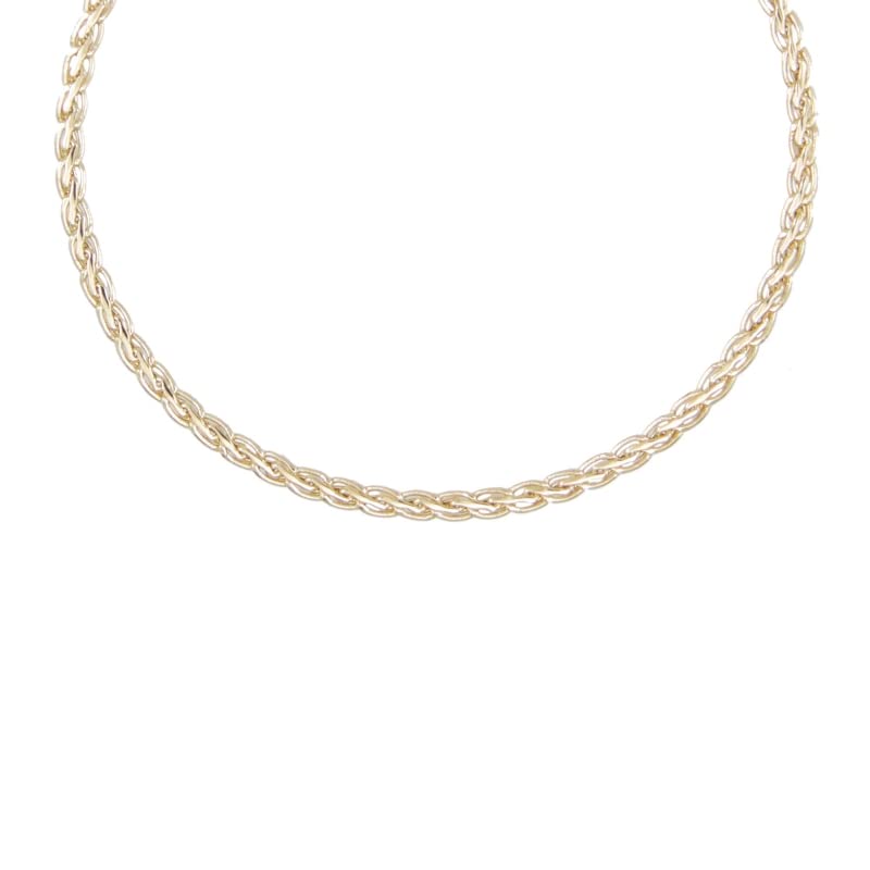 L'Atelier d'Azur Maille Palmier collier or jaune femme