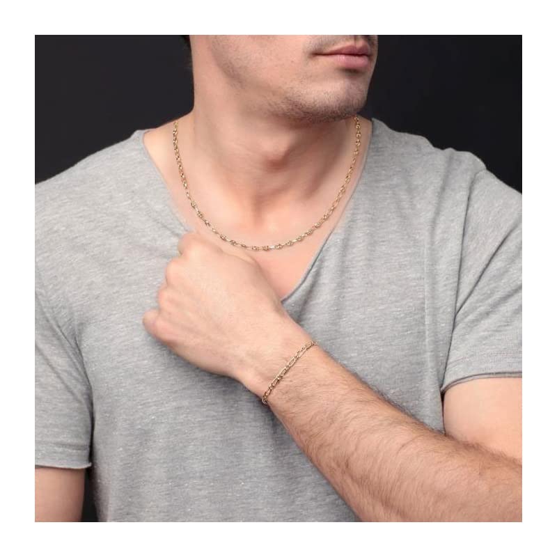 L'Atelier d'Azur Collier grain de café or 375 collier 50 cm