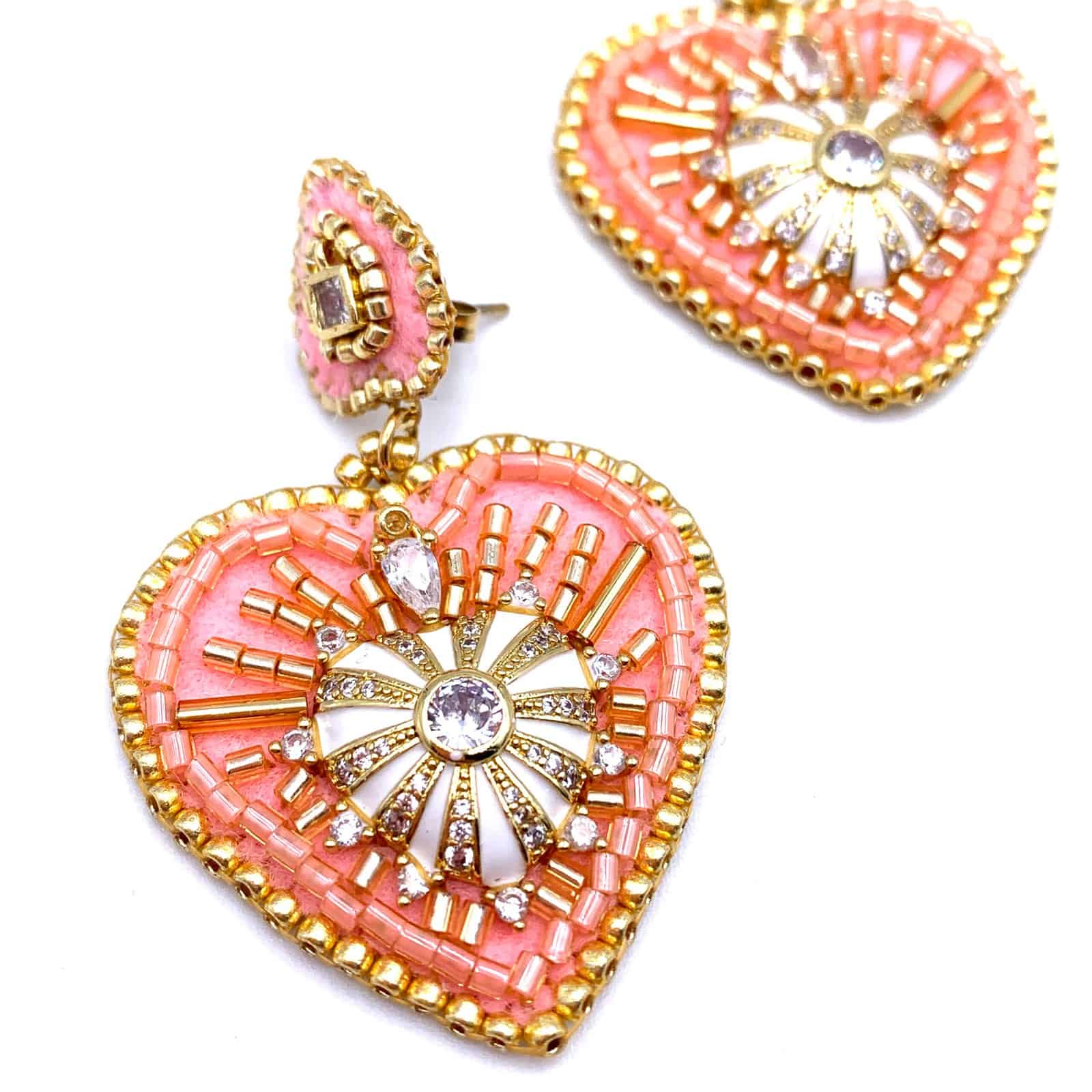 HYPNOCHIC Anna Boucles d'oreilles Cœur feutrine Miyuki