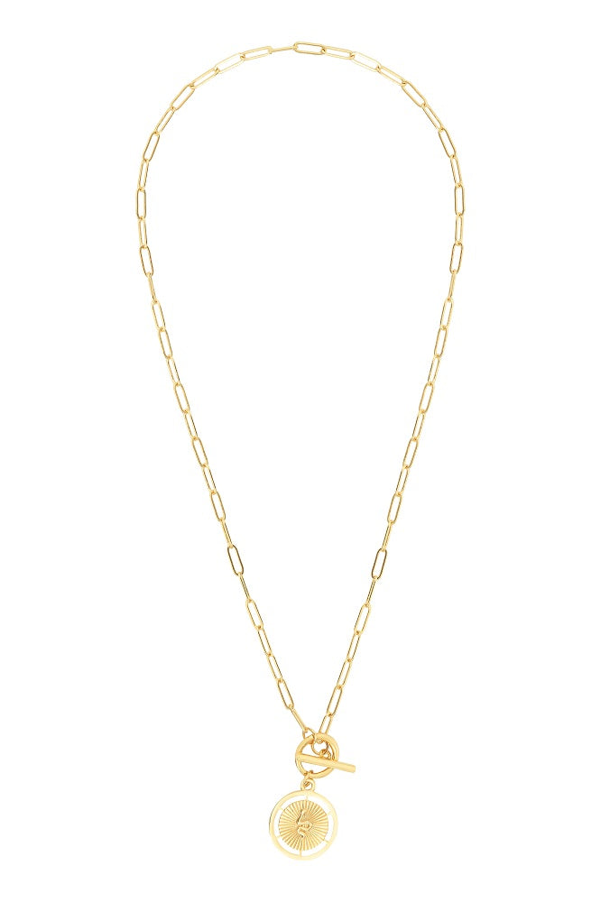 Leticia Ponti Serpent collier chaîne rectangulaire 42 cm or