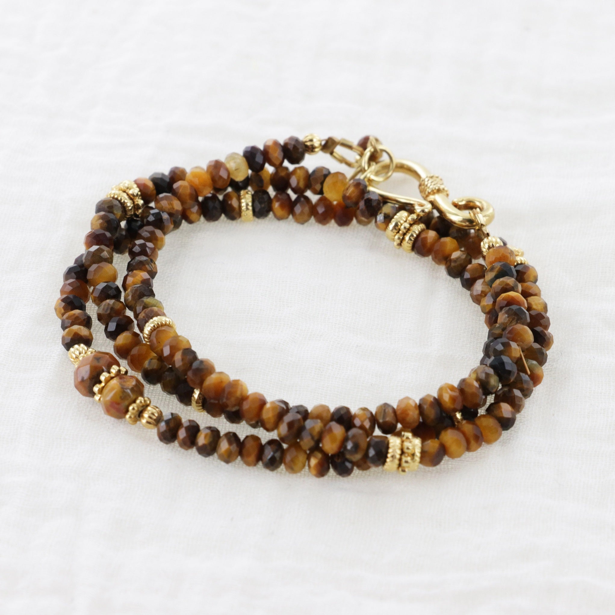 Leticia Ponti Amaia bracelet 3 tours grenat