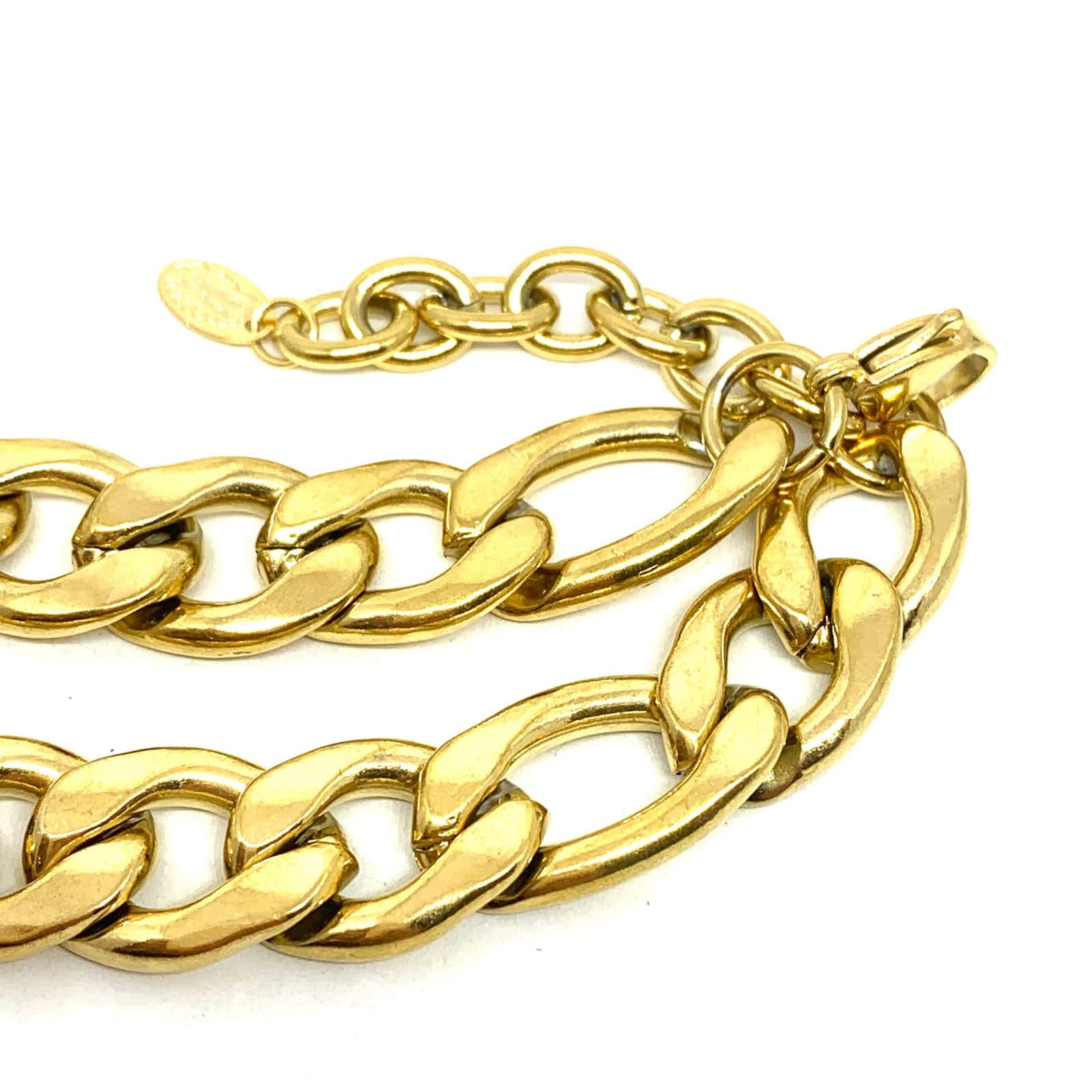 HYPNOCHIC Mira Léa collier maillon doré 40 cm acier