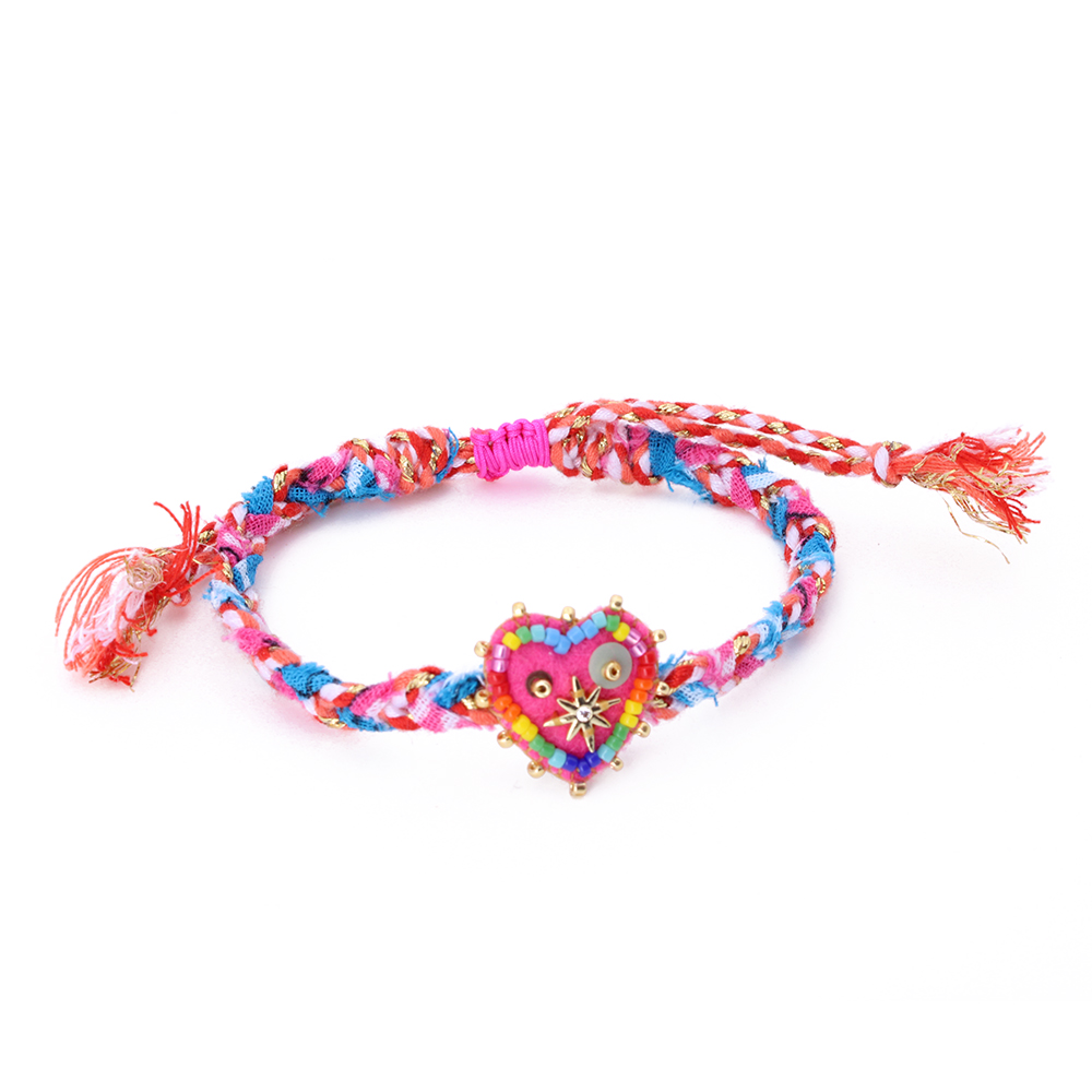 Hypnochic Bracelets Julia Star Bracelet Tressé Cœur 1,7 cm