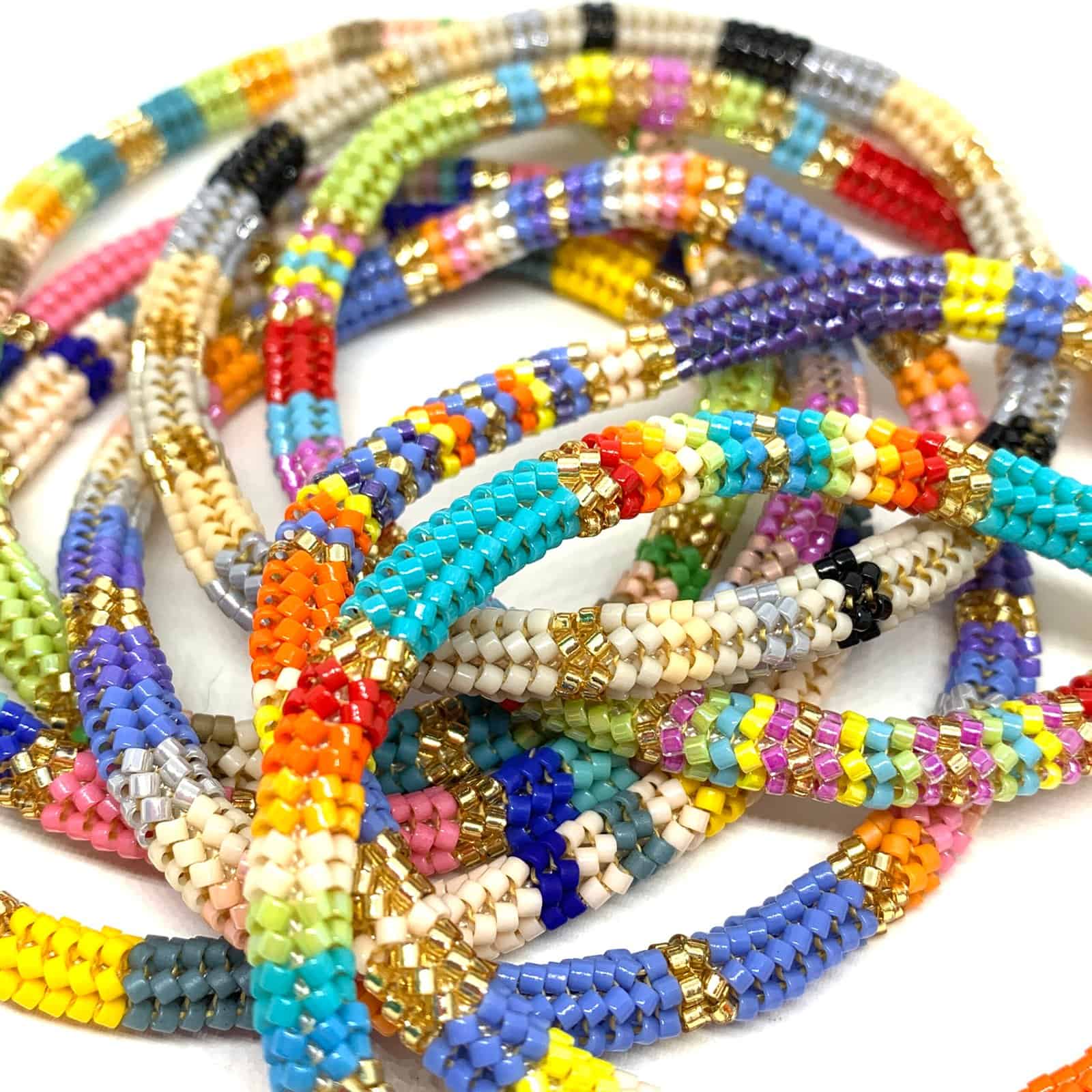 HYPNOCHIC SNAKE LARGE bracelet perles Miyuki multicolore