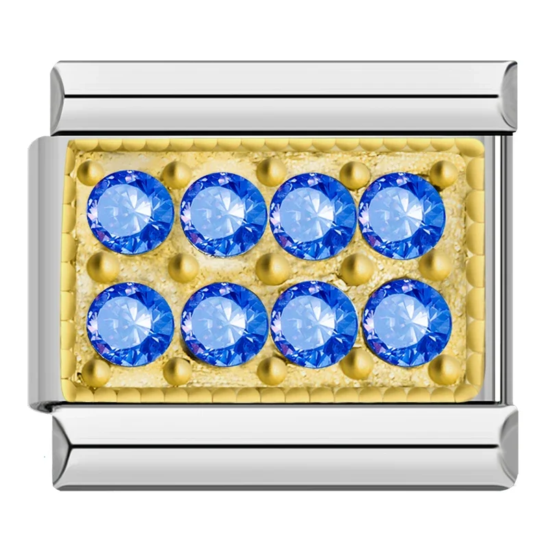 Les Ailes de Gloria Nos Wings Blue Plate charm aile bleue