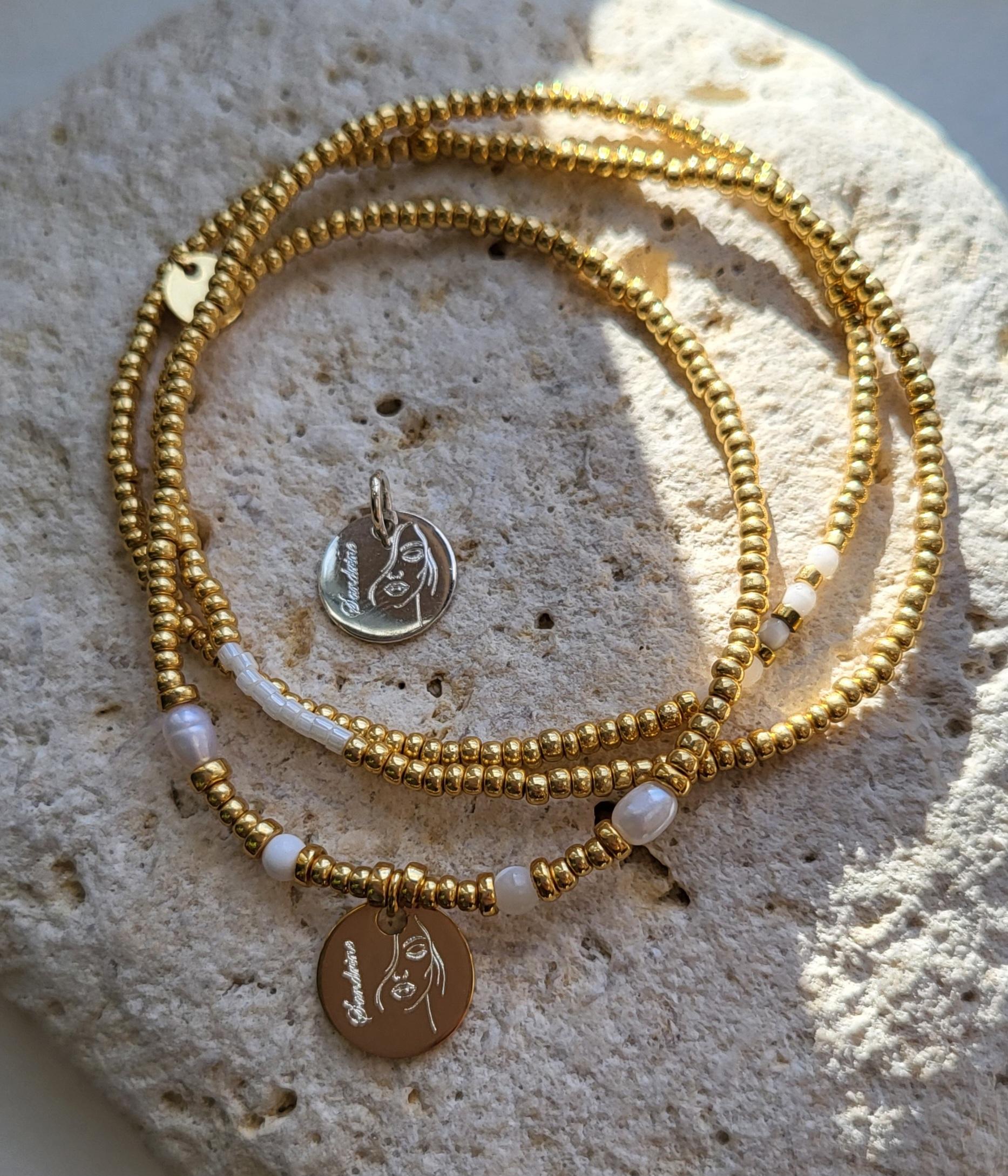 Les Ailes de Gloria Femina bracelet multirangs femme