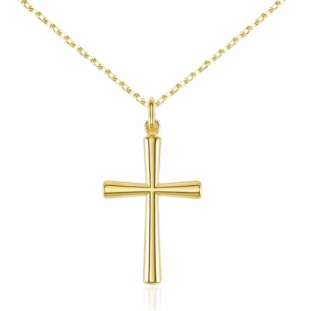 L'Atelier d'Azur Médaille Croix Or Jaune collier chaîne dorée