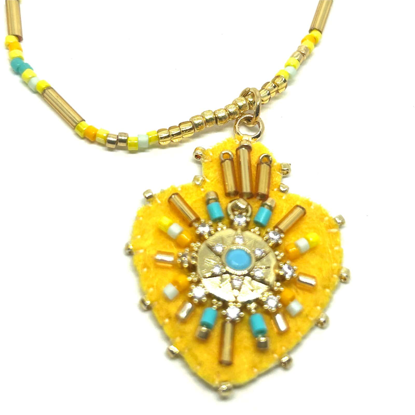 Hypnochic Julia collier pendentif ex-voto Miyuki