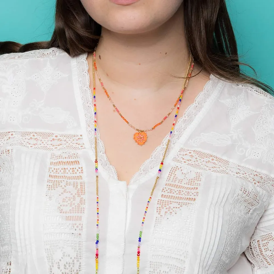 HYPNOCHIC Baby Julia collier pendentif ex-voto perles 40 cm