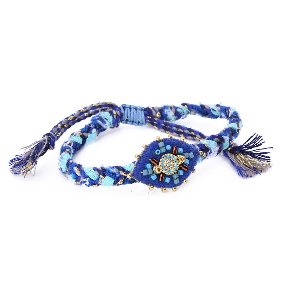 Hypnochic Bandana Eyes bracelet tressé œil Nazar