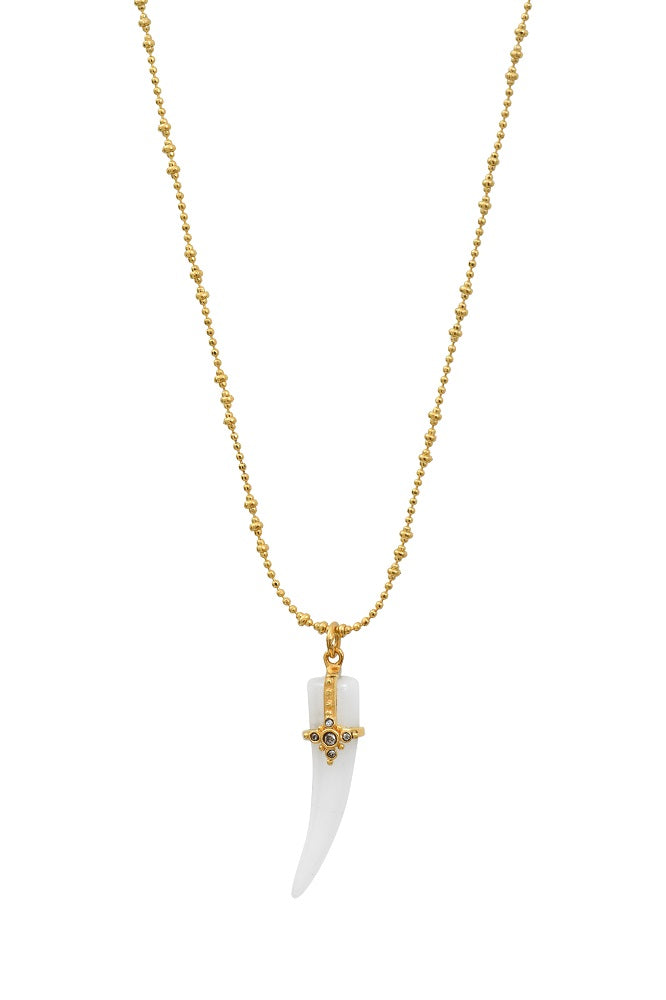 Leticia Ponti Louise collier griffe onyx 40 cm