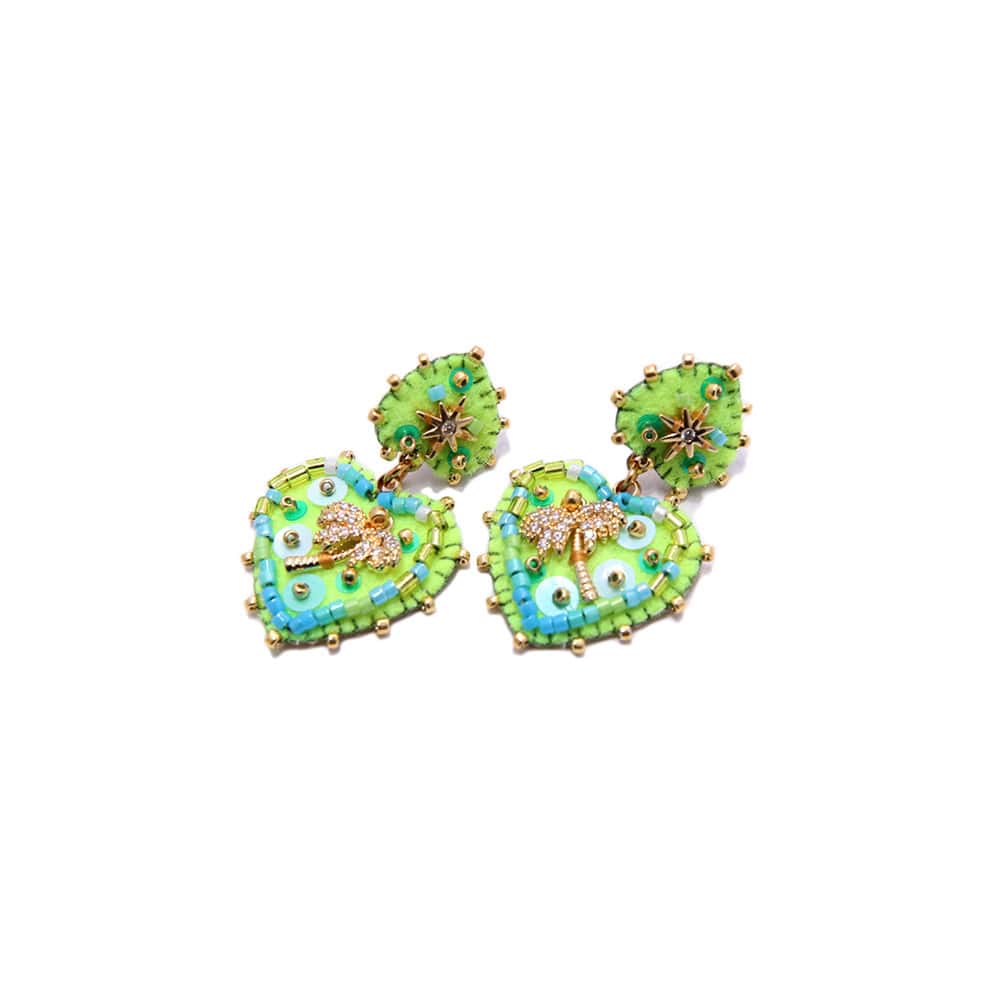 Hypnochic Palmier Small boucle d’oreille fantaisie palmier