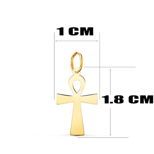 L'Atelier d'Azur Médaille Croix de la Vie Or Jaune 18ct