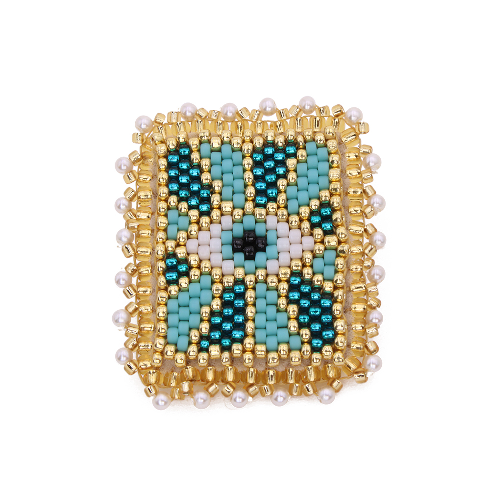 Hypnochic Eyes Broche Perles Miyuki Œil Femme
