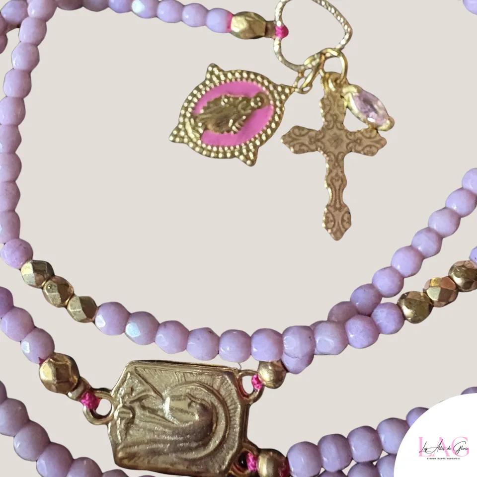 Les Ailes de Gloria Amoria collier sautoir chapelet pour offrir