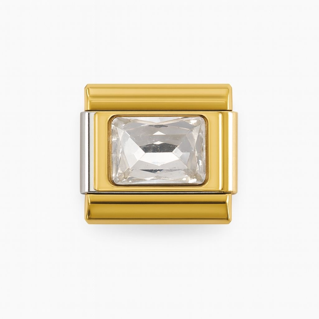 Les Ailes de Gloria Nos Wings Facette Square charm breloque