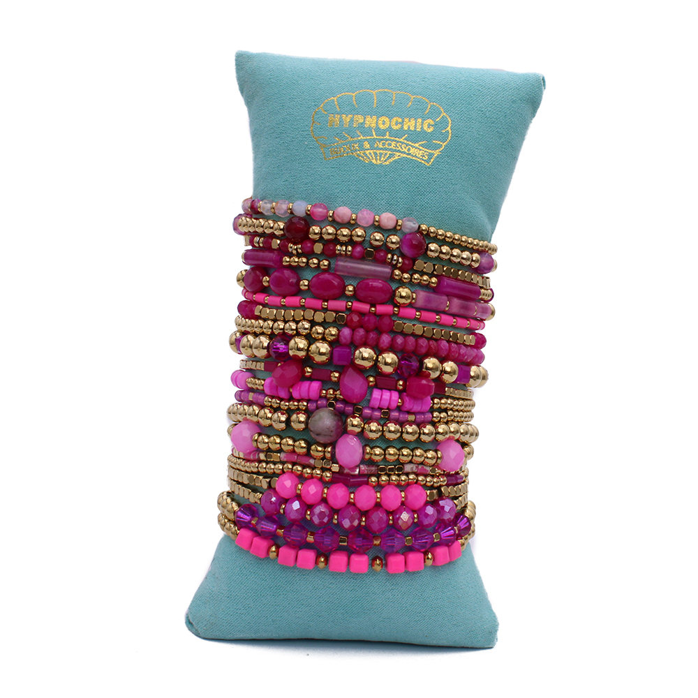 Hypnochic Yasmine set 4 bracelets fantaisie acier multicolore