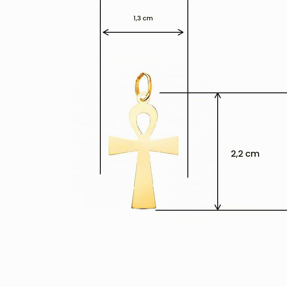 L'Atelier d'Azur Croix de la Vie médaille or 18 carats jaune