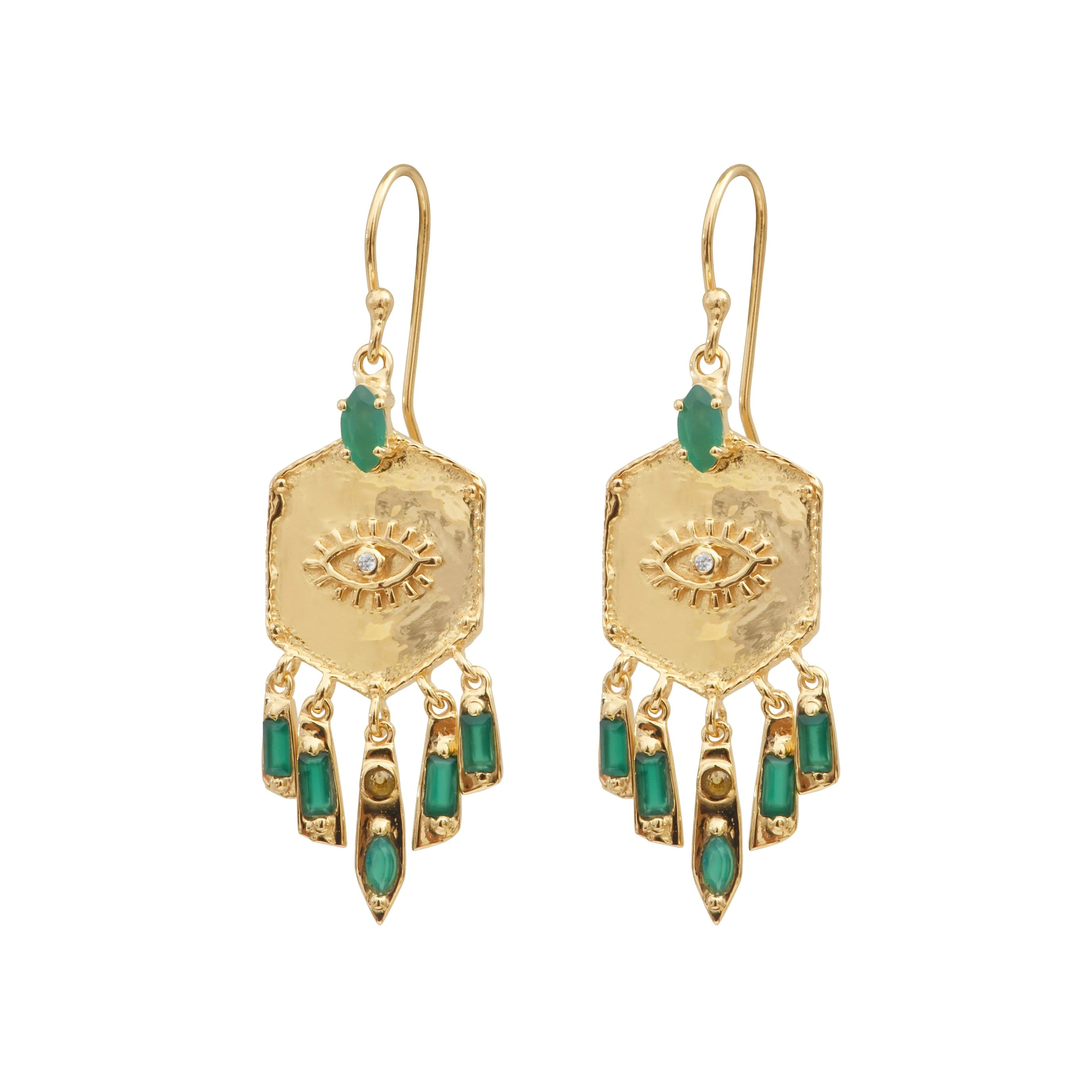 Leticia Ponti Œil Pampille boucles d'oreilles améthyste