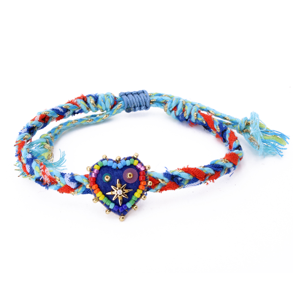 Hypnochic Bracelets Julia Star Bracelet Tressé Cœur 1,7 cm