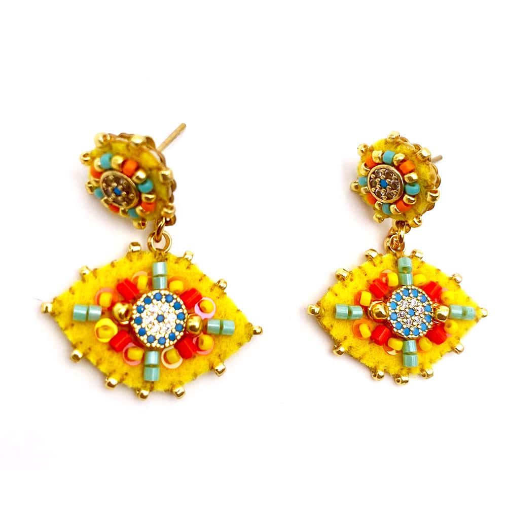 HYPNOCHIC Eyes boucles d'oreilles fantaisie dorées