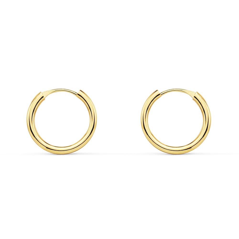 L'Atelier d'Azur Créoles Or 18 Carats Boucles d'Oreilles 1,2 cm