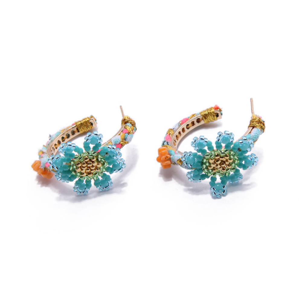 Hypnochic Aloha S créoles boucles d'oreilles dorées