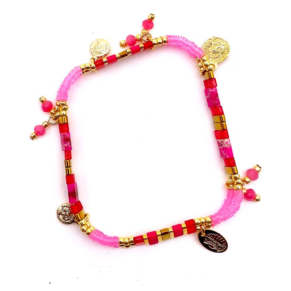 Hypnochic Tila Pastilles bracelet perles plates