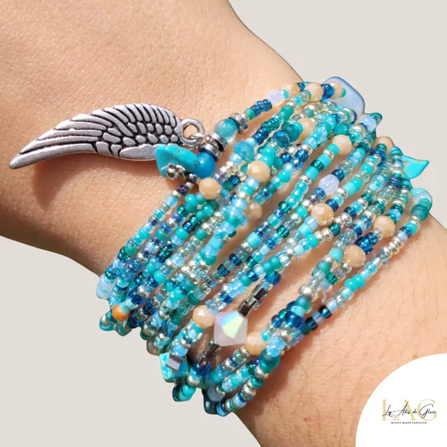 Les Ailes de Gloria Micha bracelet multirangs femme