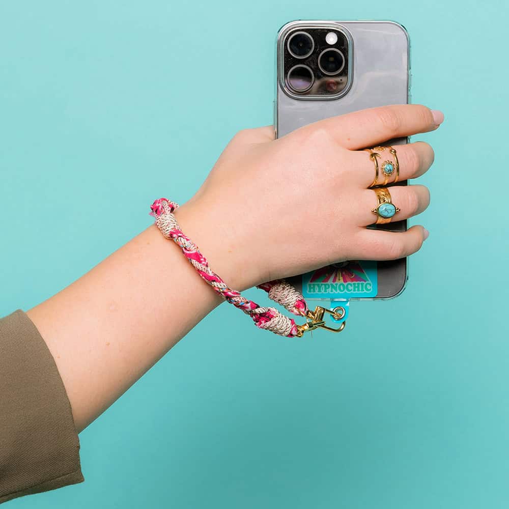 Hypnochic Bandana bracelet téléphone fait main 32,5 cm