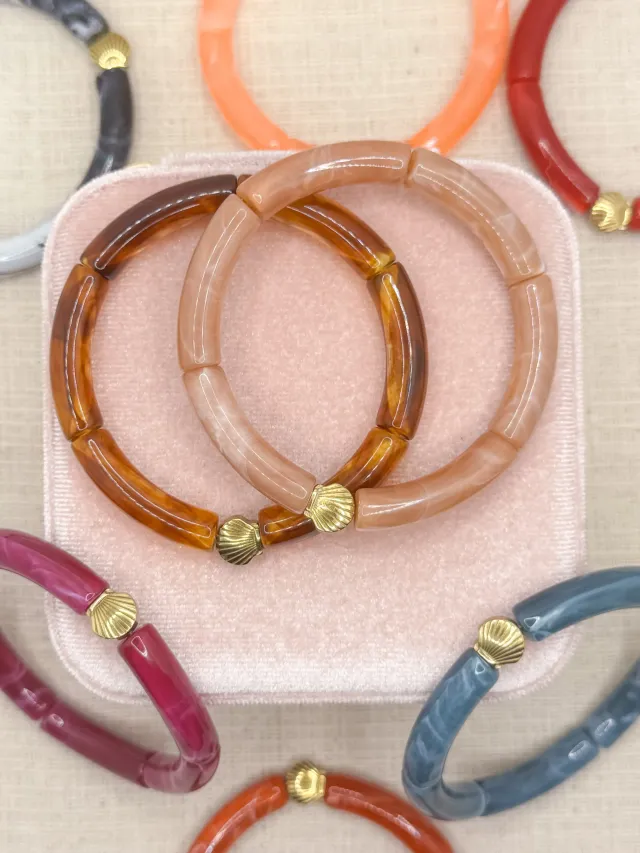 Pachanana Colorblock bracelet acier inoxydable femme