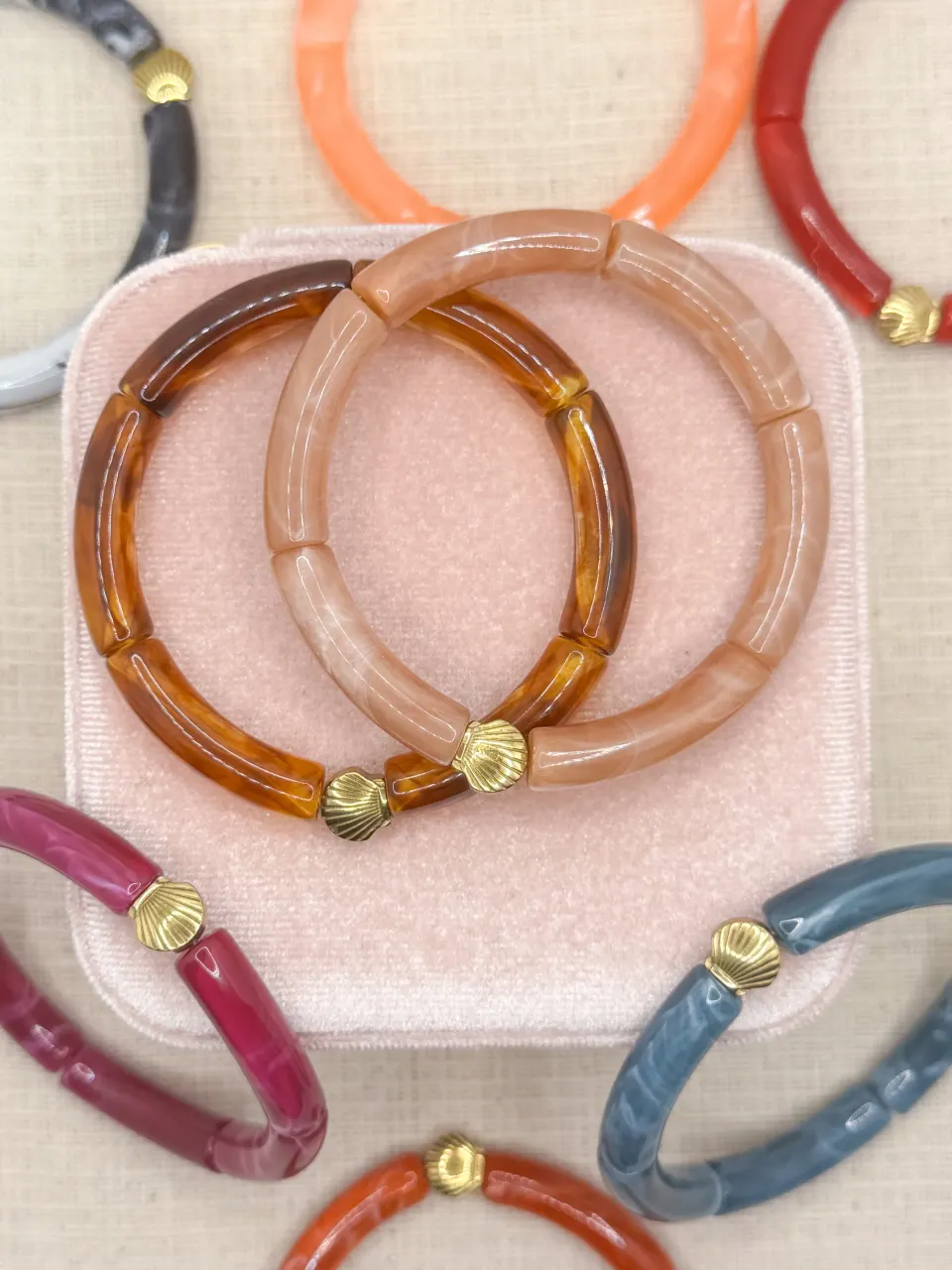Pachanana Colorblock bracelet acier inoxydable femme