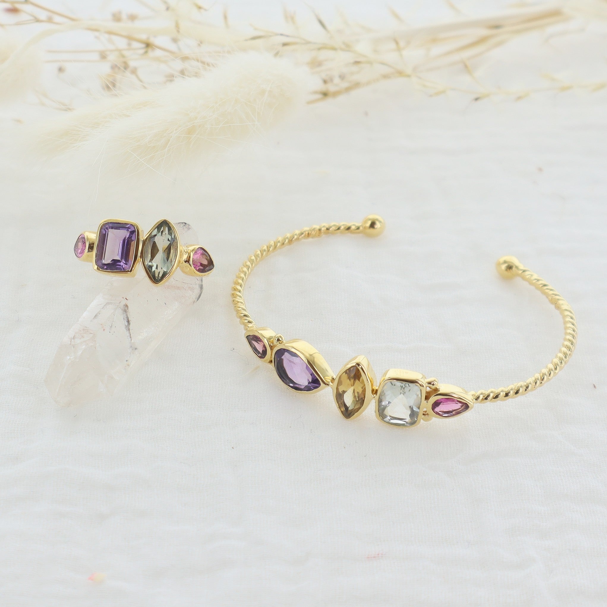 Leticia Ponti Paloma jonc tourmaline ajustable