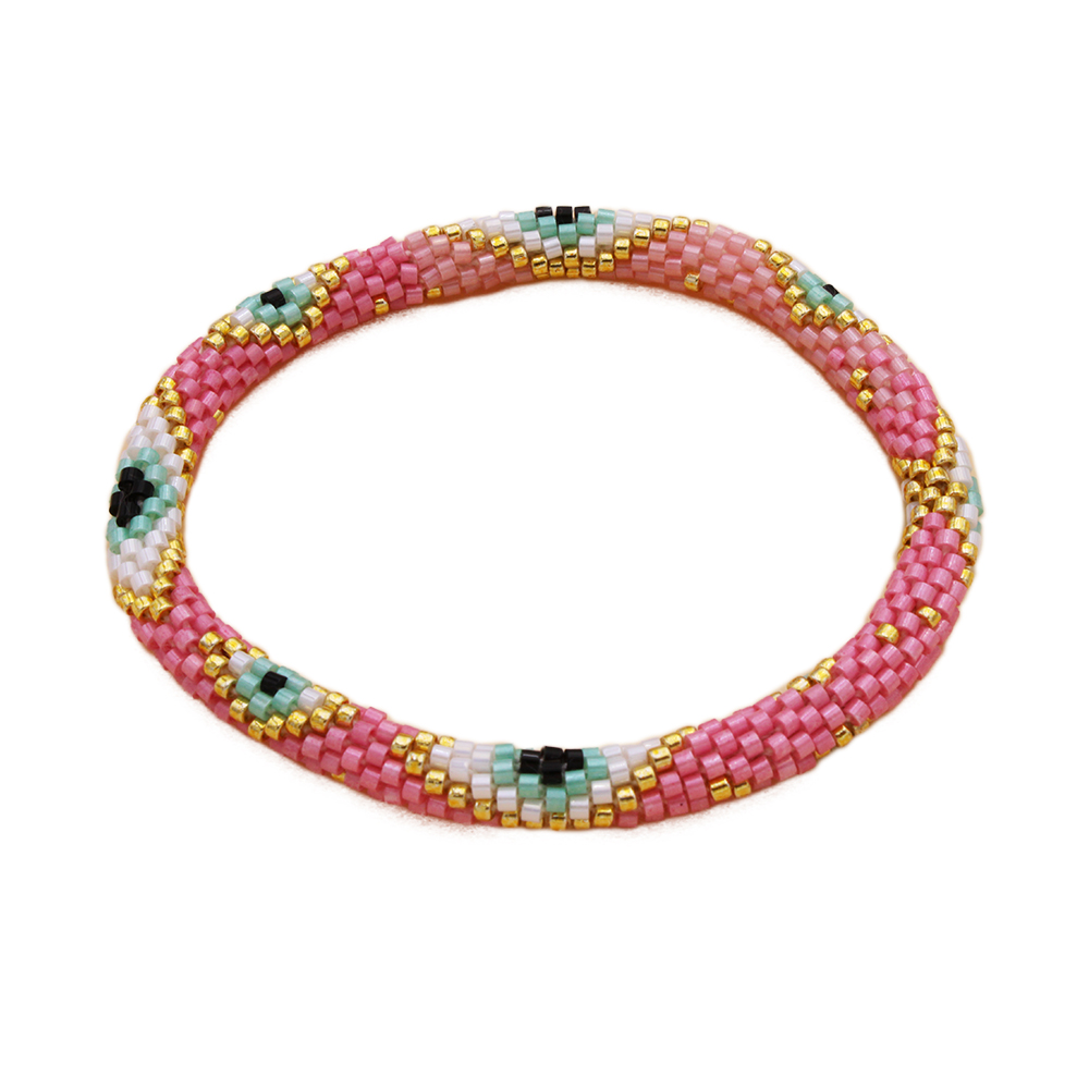 Hypnochic Œil bracelet népalais perles Miyuki Nazar
