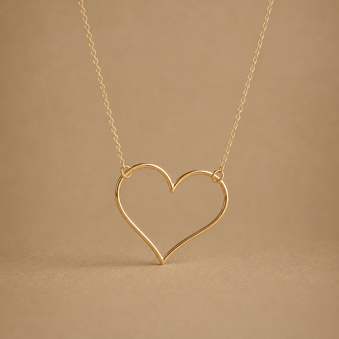 Ô PLUM ENA Cœur collier plaqué or cœur ajouré 42/45 cm