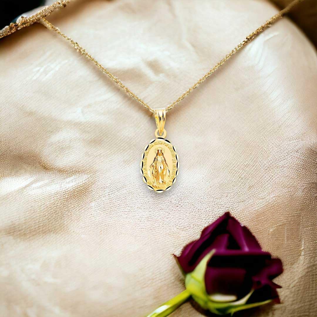 L'Atelier d'Azur Collier Vierge Miraculeuse Or Jaune 18Ct