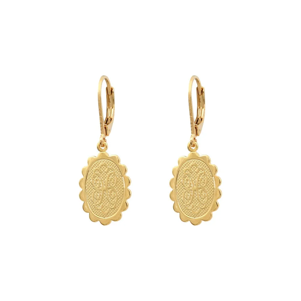 Leticia Ponti Valentina boucles d'oreilles plaqué or